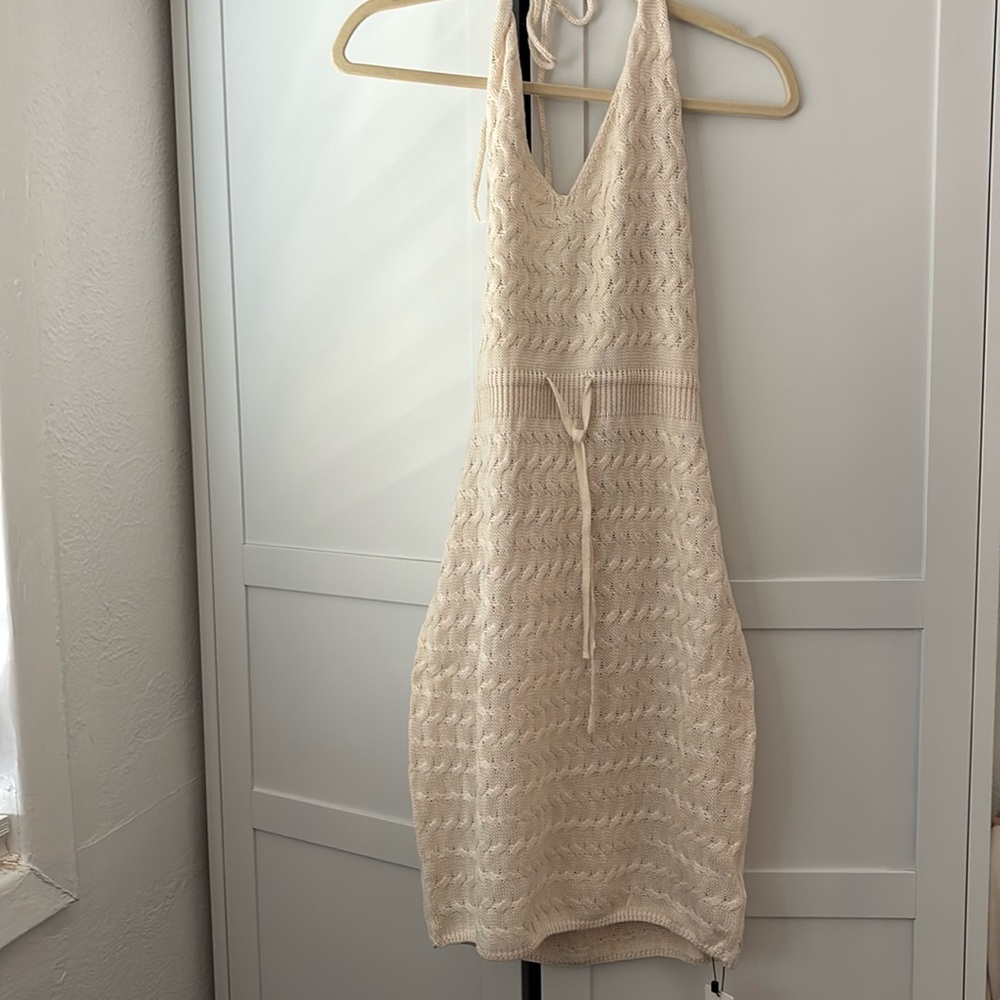 NWT Yozy Cream Crocheted Dress